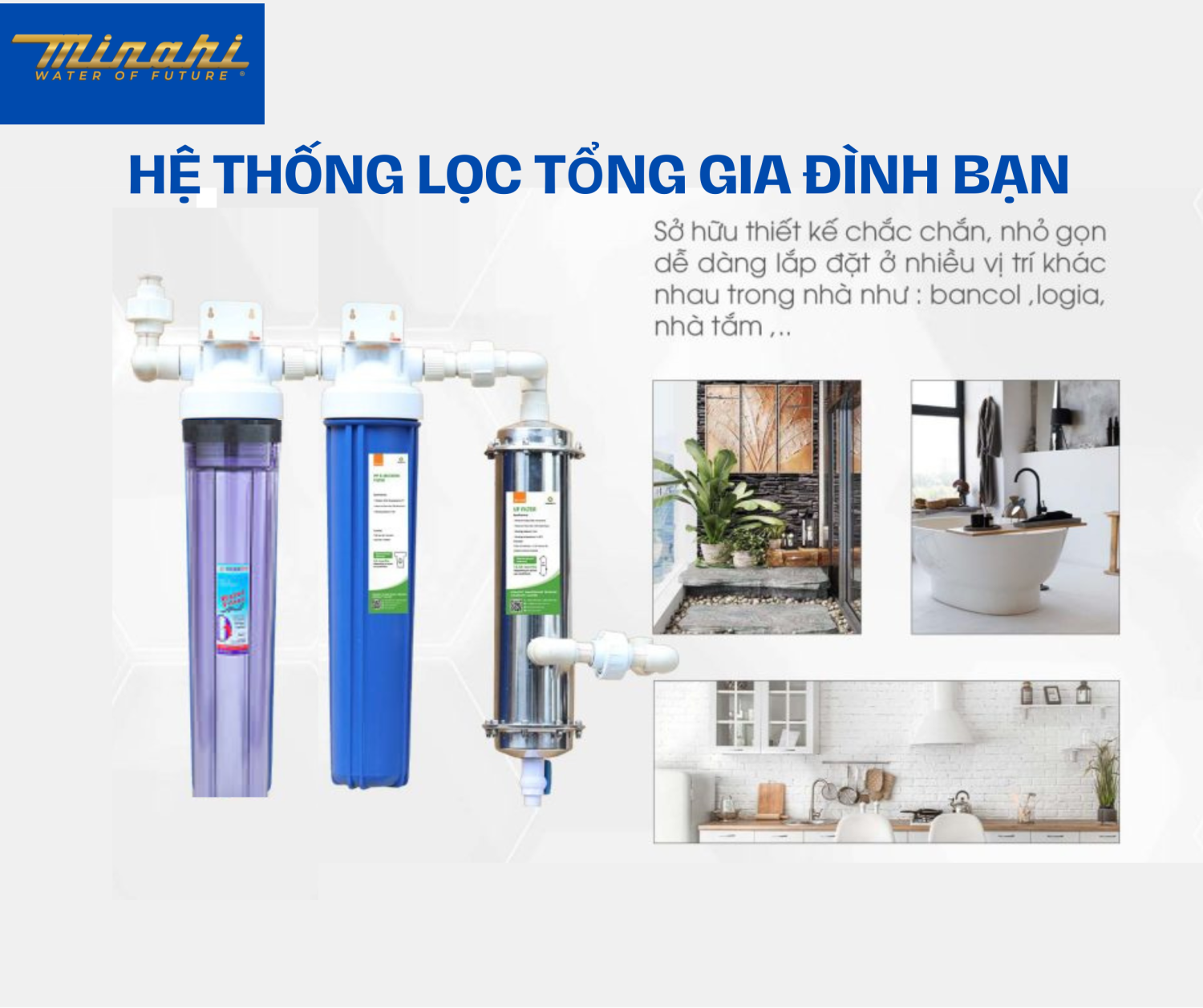 HỆ THỐNG LỌC NƯỚC TỔNG CHO GIA ĐÌNH